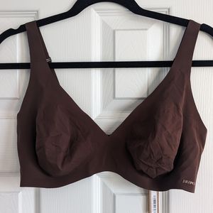 SKIMS Naked Plunge Bra (Cocoa 3X)